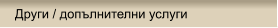 Други / допълнителни услуги